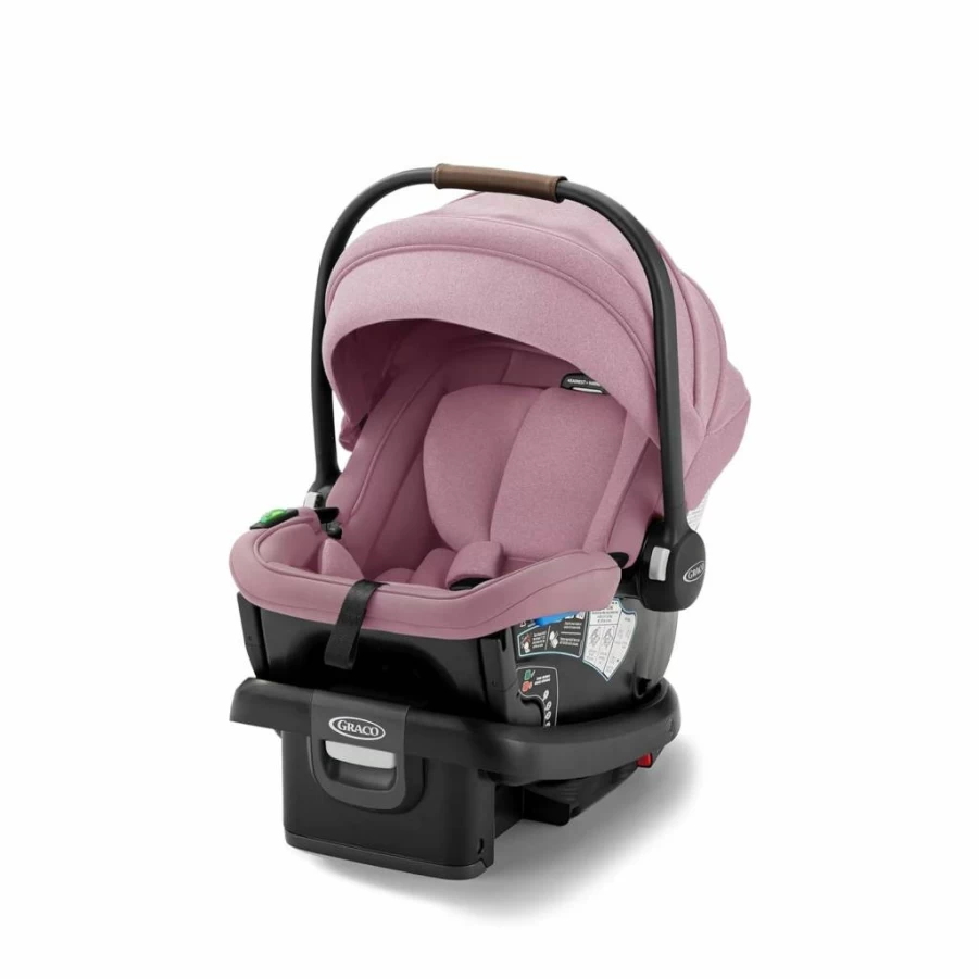 Graco Gomax Lightweight Infant Car Seat – Orchid Haze, Rear Facing, Easy Base-Free Installation