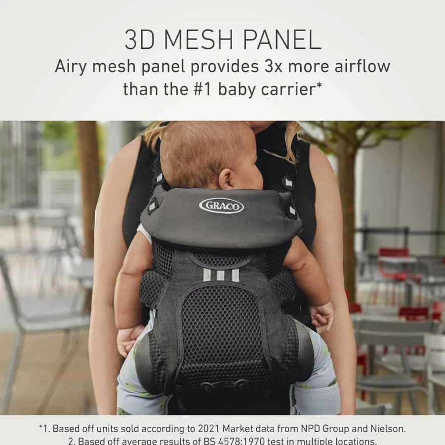 Graco Cradle Me 4-in-1 Baby Carrier with Newborn Mode – No Insert Needed for Infants & Toddlers